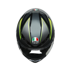 Шлем интеграл AGV K-6 Flash Grey/Black/Lime
