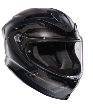 Шлем интеграл AGV K6s Enhance Matt Grey/Yellow Fluo