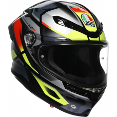 Шлем интеграл AGV K-6 s Erazer Black/Red/Yellow Fluo