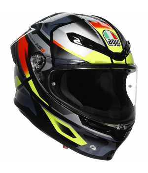 Шлем интеграл AGV K-6 s Erazer Black/Red/Yellow Fluo