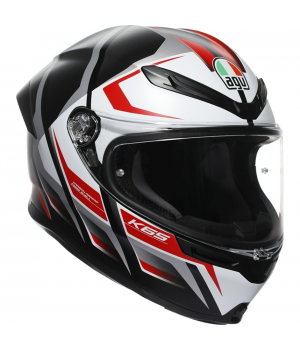 Шлем интеграл AGV K-6 S Karve Matt Black/White/Red