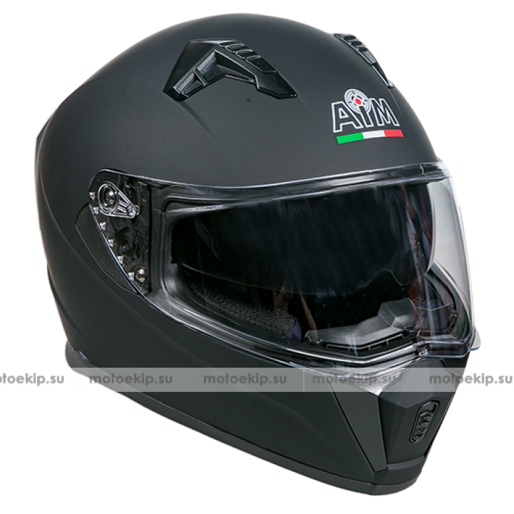 Шлем интеграл AiM JK320, черный матовый