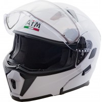 Снегоходный шлем модуляр с электрообогревом AIM JK906 Белый