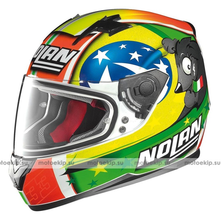 Шлем интеграл Nolan N64 Gemini Replica M. Melandri Misano