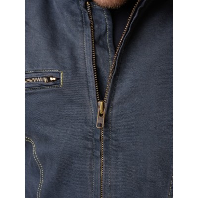 Мотокуртка джинсовая STARKS GHOST, муж., Slim fit, Cordura Denim стрейч, Серый