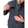 Мотокуртка джинсовая STARKS GHOST, муж., Slim fit, Cordura Denim стрейч, Серый