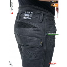 Мотоджинсы STARKS SAVAGE cordura denim stretch мужские, черные Мотоджинсы STARKS SAVAGE cordura denim stretch мужские, черные