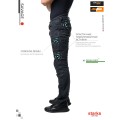 Мотоджинсы STARKS SAVAGE cordura denim stretch мужские, черные