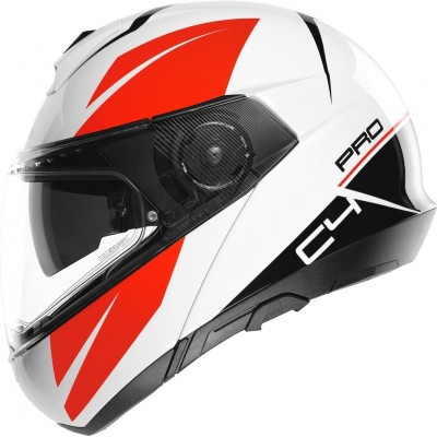 Шлем модуляр Schuberth C4 Pro Merak White Red