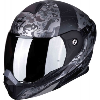 Шлем Scorpion ADX-1 Battleflage Black/Silver