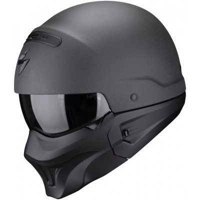 Шлем открытый интеграл Scorpion EXO-Combat Evo Graphite Dark Grey