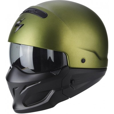 Шлем открытый интеграл Scorpion Exo Combat Matt Green