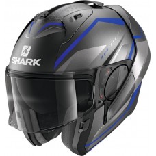 Шлем модуляр Shark Evo-ES Yari ABS Matt Anthracite Blue Silver Шлем модуляр Shark Evo-ES Yari ABS Matt Anthracite Blue Silver