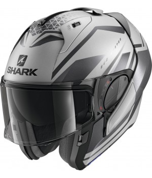 Шлем модуляр Shark Evo-ES Yari SAK Matt Silver Anthracite
