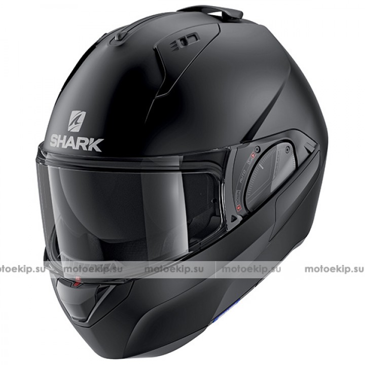 Шлем модуляр Shark Evo-ES Matt Black купить по выгодной цене