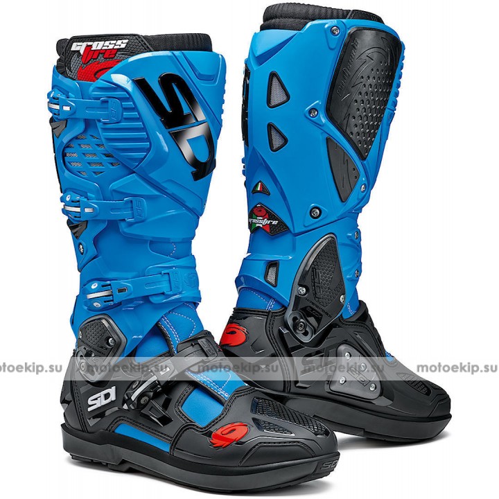 Ботинки кроссовые Sidi Crossfire 3 SRS Light Blue Black