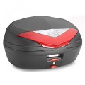 KAPPA K466N Monolock Кофр 46 л. черный+красн.отражат.