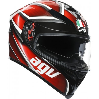Шлем интеграл AGV K-5 S Max Vision Tempest Black/Red