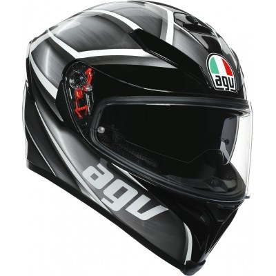 Шлем интеграл AGV K-5 S Max Vision Tempest Black/Silver