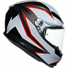 Шлем интеграл AGV K-6 Flash Matt Black/Grey/Red