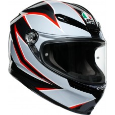 Шлем интеграл AGV K-6 Flash Matt Black/Grey/Red