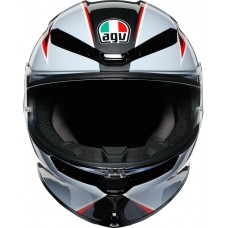 Шлем интеграл AGV K-6 Flash Matt Black/Grey/Red