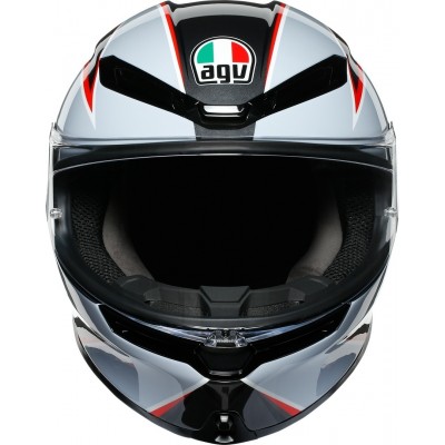 Шлем интеграл AGV K-6 Flash Matt Black/Grey/Red