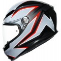 Шлем интеграл AGV K-6 Flash Matt Black/Grey/Red