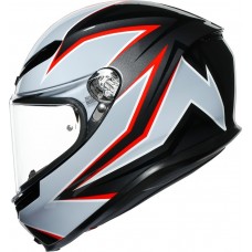 Шлем интеграл AGV K-6 Flash Matt Black/Grey/Red
