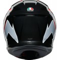 Шлем интеграл AGV K-6 Flash Matt Black/Grey/Red