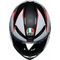 Шлем интеграл AGV K-6 Flash Matt Black/Grey/Red