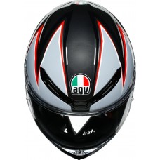 Шлем интеграл AGV K-6 Flash Matt Black/Grey/Red