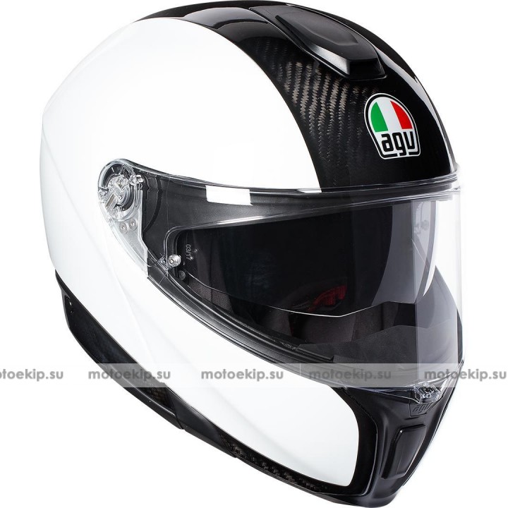 Шлем модуляр AGV Sportmodular Carbon Белый