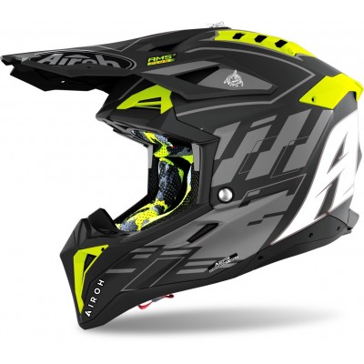 Шлем кроссовый Airoh Aviator 3 Rampage Carbon