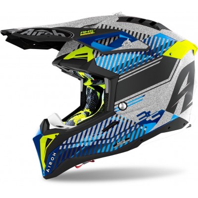 Шлем кроссовый Airoh Aviator 3 Wave Carbon