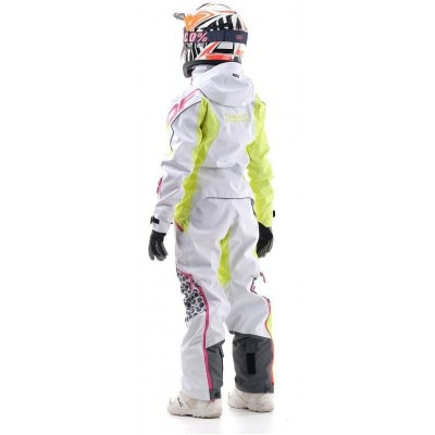 Комбинезон для снегохода и сноуборда Dragonfly Extreme Woman Yellow-White 2020