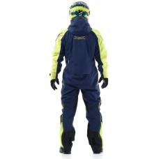Комбинезон для снегохода и сноуборда Dragonfly Extreme Blue-Yellow Fluo 2020