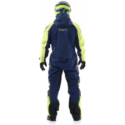 Комбинезон для снегохода и сноуборда Dragonfly Extreme Blue-Yellow Fluo 2020