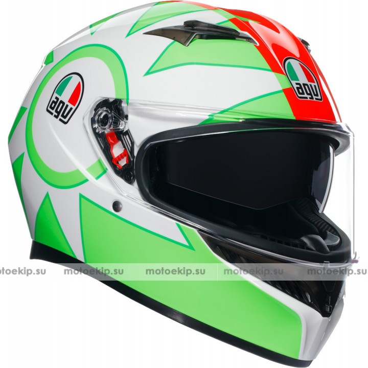 Шлем интеграл AGV K3 Rossi Mugello 2018