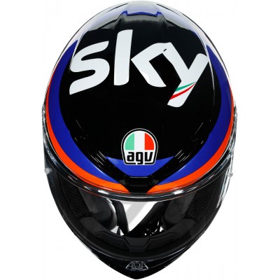 Шлем интеграл AGV K6 Marini Sky Racing Team 2021