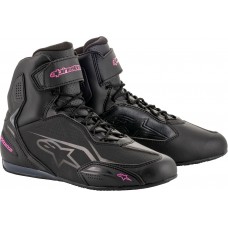 Мотоботы женские Alpinestars Stella Faster-3 Черный/Розовый Мотоботы женские Alpinestars Stella Faster-3 Черный/Розовый
