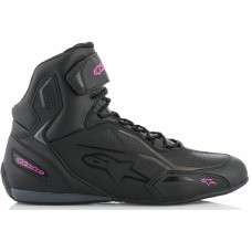 Мотоботы женские Alpinestars Stella Faster-3 Черный/Розовый Мотоботы женские Alpinestars Stella Faster-3 Черный/Розовый