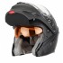Снегоходный шлем модуляр с электростеклом XTR MODE2 черный матовый