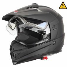 Снегоходный шлем с электростеклом XTR DSE1 черный матовый