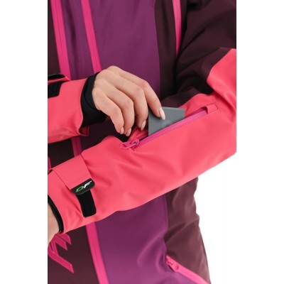 Комбинезон лыжный/сноубордический Dragonfly SKI Premium WOMAN PURPLE&BROWN 2020
