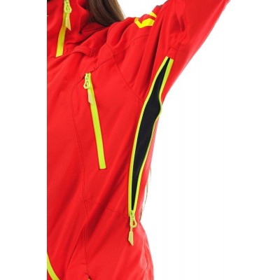 Комбинезон для снегохода и сноуборда Dragonfly Extreme Woman Red-Fluo 2020