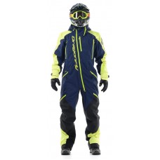 Комбинезон для снегохода и сноуборда Dragonfly Extreme Blue-Yellow Fluo 2020