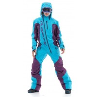 Комбинезон для снегохода и сноуборда Dragonfly Extreme Woman Blue-Purple 2020