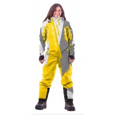 Комбинезон лыжный/сноубордический Dragonfly SKI Premium WOMAN WHITE&YELLOW 2020
