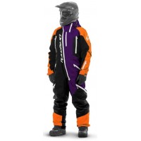 Комбинезон для снегохода и сноуборда Dragonfly Extreme Orange-Purple Fluo 2020
